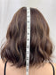 #527 Highest Quality Remy Human Hair Silk Top with lace front Kosher Wig with silk silicone liner (S)14“