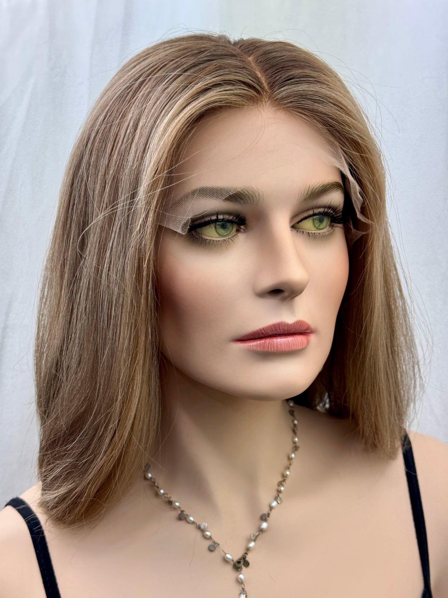 #500 Highest Quality Remy Human Hair Lace Top Wig (XS/S) 15/16”