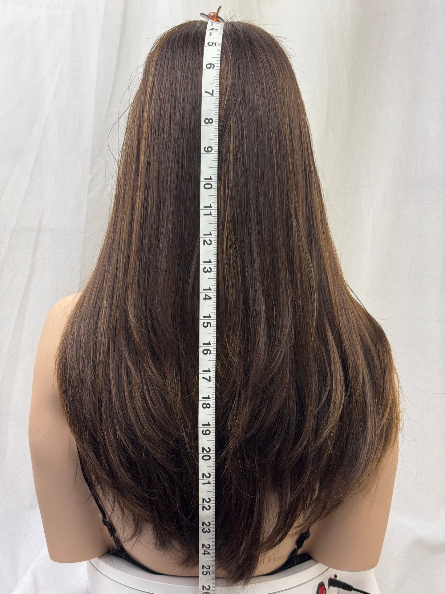 #465 Highest Quality Remy Human Hair Lace Top Wig with low density and European Texture (S)24”