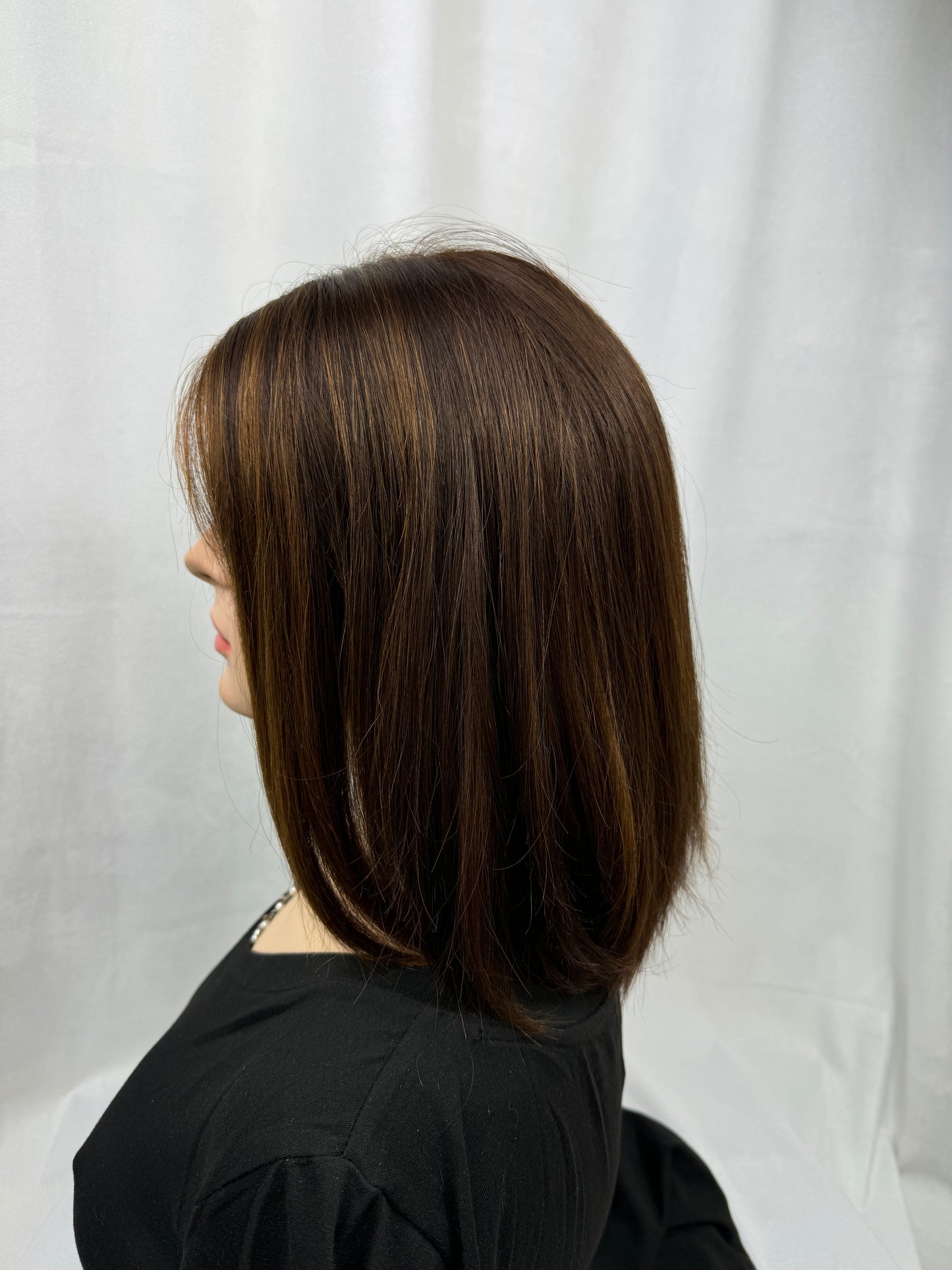 #382 Highest Quality Remy Human Hair Lace Top Wig (XS)15”