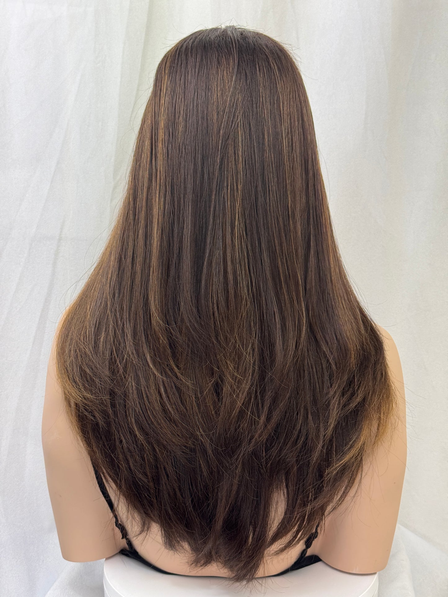 #465 Highest Quality Remy Human Hair Lace Top Wig with low density and European Texture (S)24”