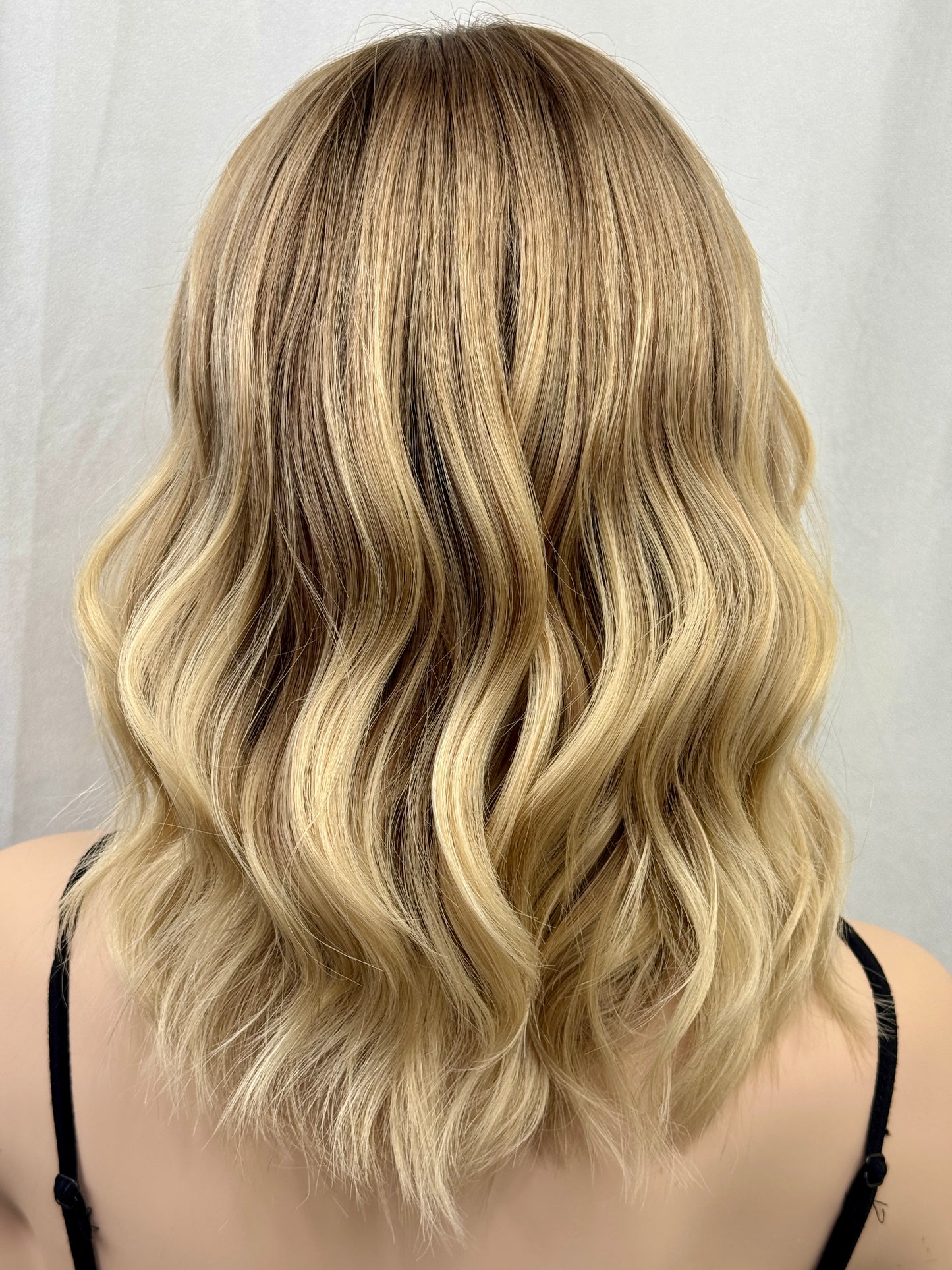 #543 Highest Quality Human Hair Lace Top Wig with silicone in nape (M)16“