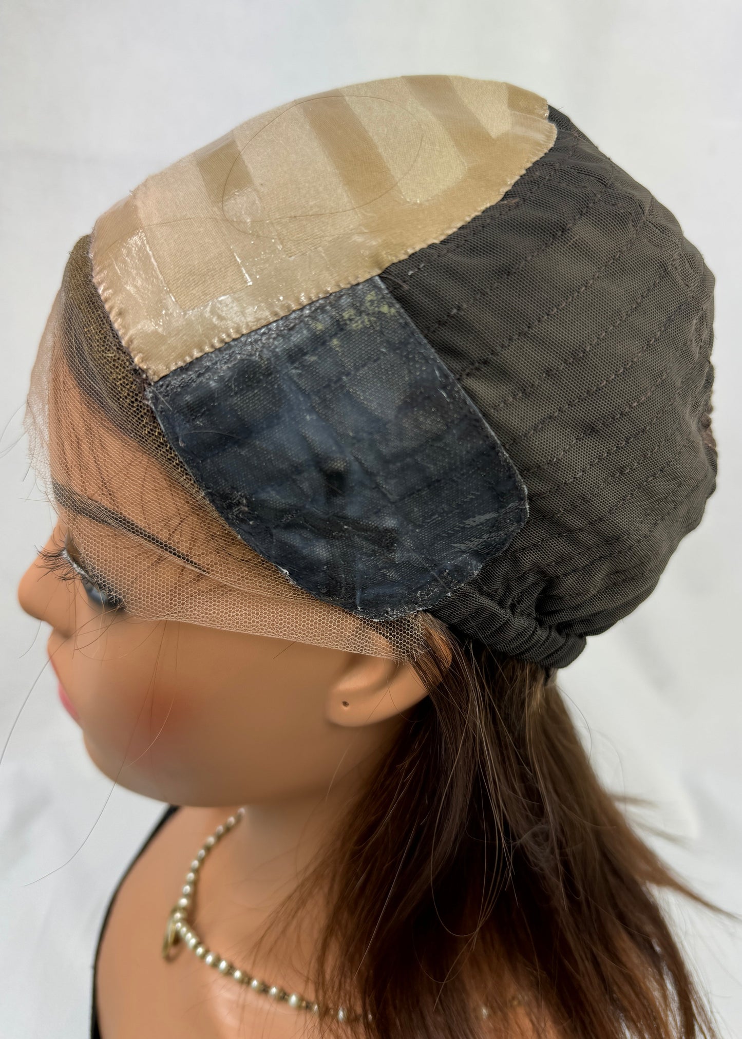 #353 **FINAL SALE**Highest Quality Remy Human Hair Medical Cap Silk Top with Lace Front (S/M) 17”