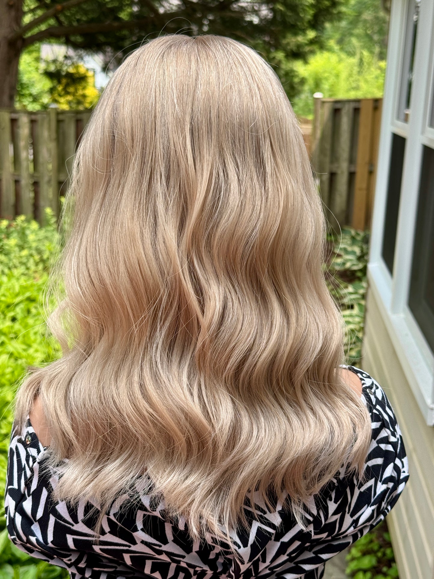 #458 Extra light low density medical Cap, Highest Quality Remy Human Hair Wig (M) 18”