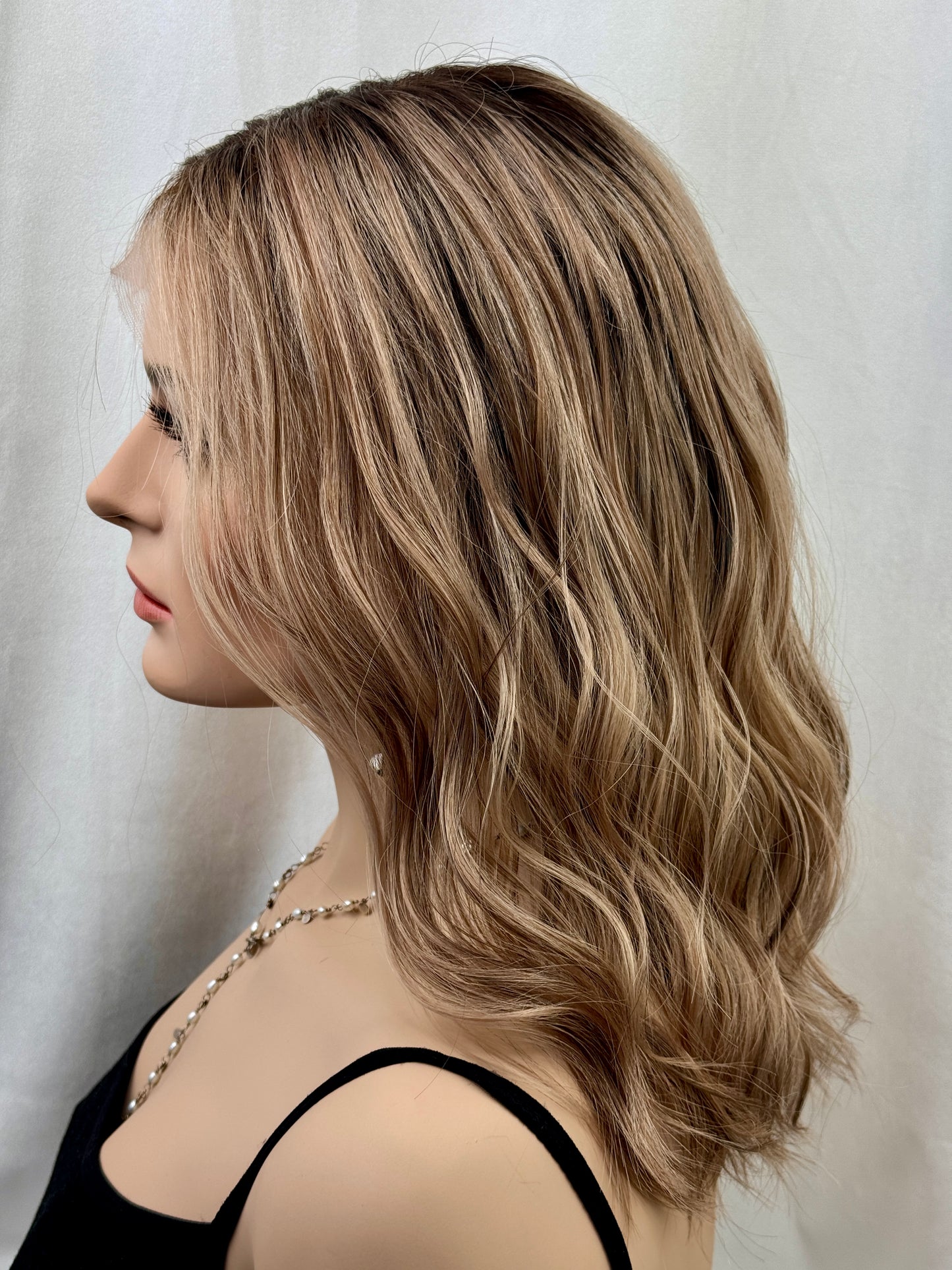 #494 Highest Quality Remy Human Hair Lace Top Wig (M) 16/17”