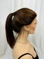 #412 Highest Quality Remy Human Hair Lace Top Ponytail Wig (M) 22”