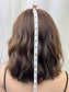 #482 Highest Quality Remy Human Hair French drawn silk top Medical Cap, mostly Hand Tied low Density Silk Top Lace Front Kosher Wig (M)14”