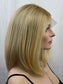 #526 highest quality Remy human hair lace top wig with silk/silicone liner (S)16“