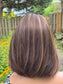 #474 Highest Quality Remy Human Hair Silk Top with Lace Front Kosher Wig (S/XS) 14”