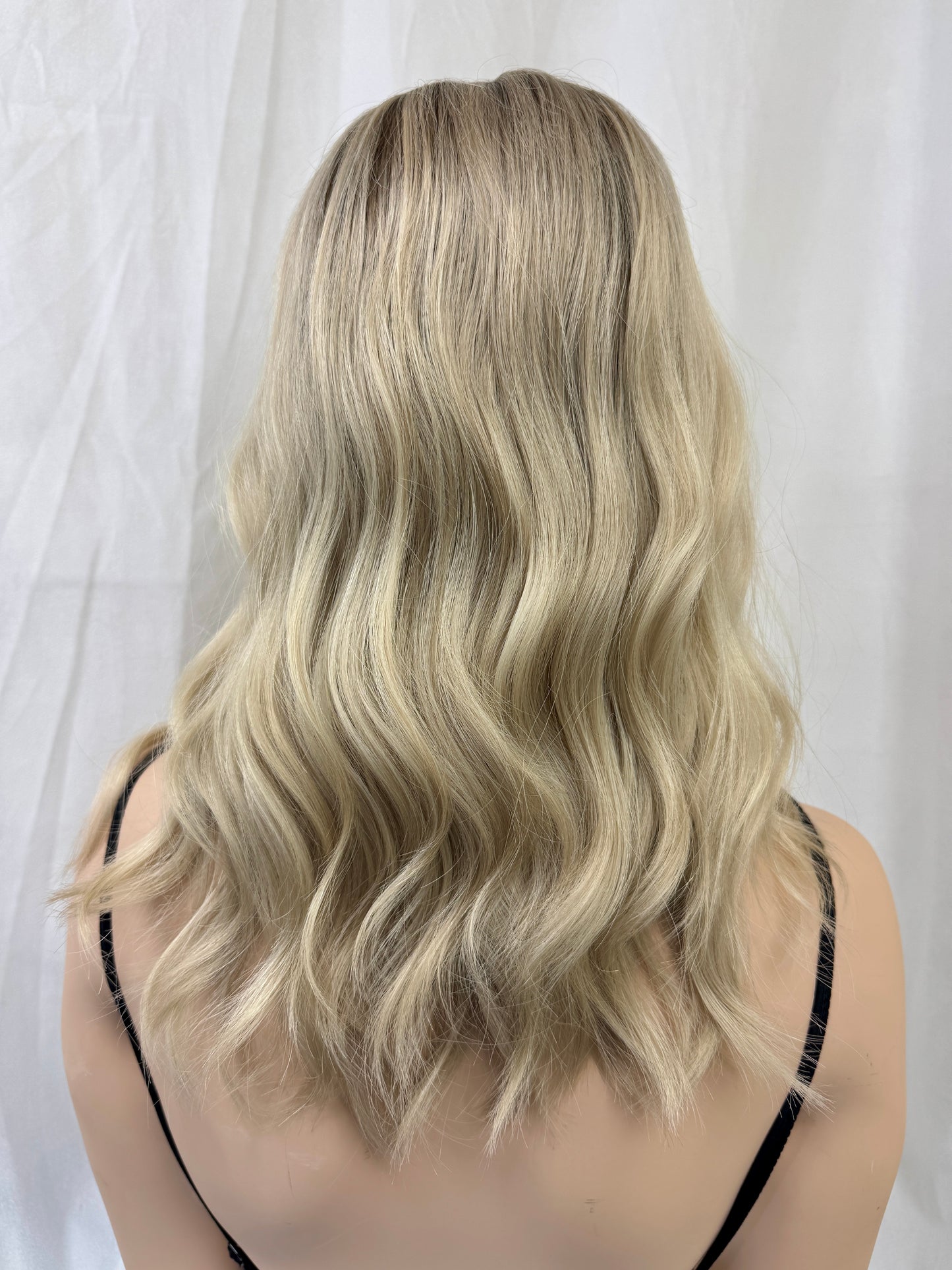 #456 Extra light low density medical Cap, Highest Quality Remy Human Hair Wig (XS/S) 18”