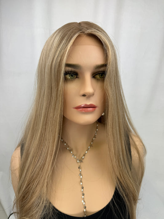 #361 Highest Quality Remy human Hair medical cap silk top lace front length 24” cap size M reserved for Rachel B