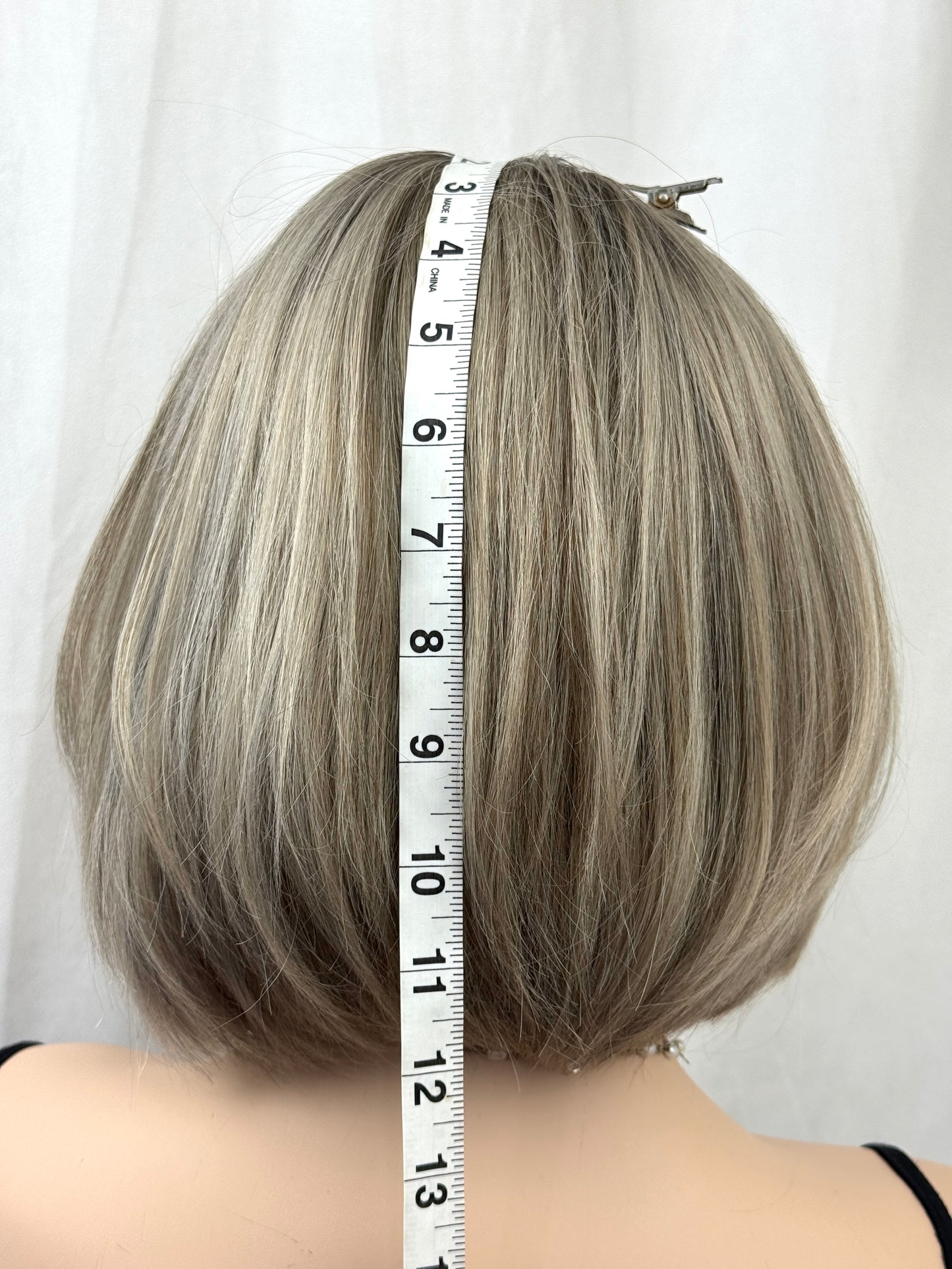 #515 Highest Quality Remy Human Hair Medical Cap Lace Top wig (S) 13”