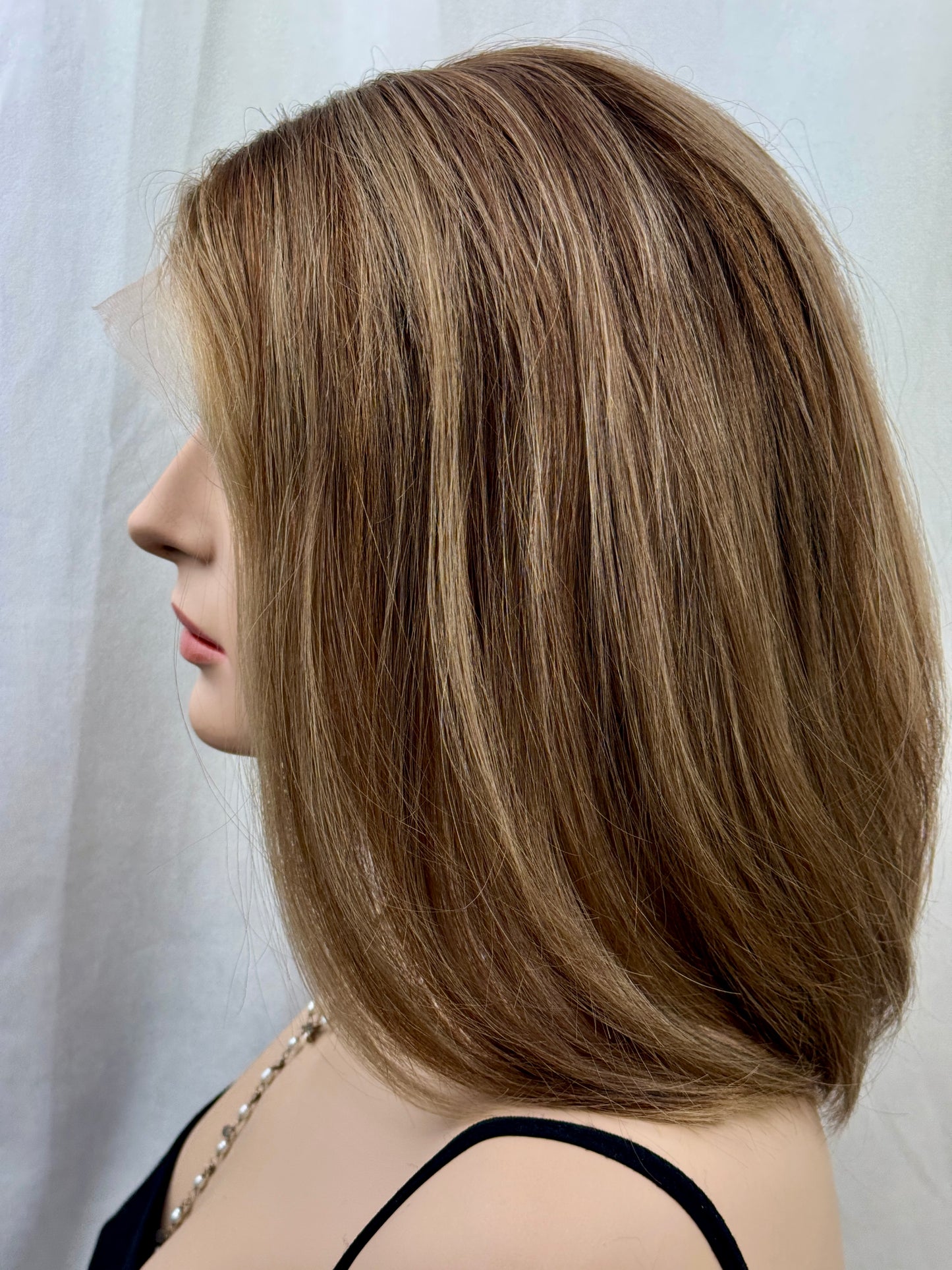 #500 Highest Quality Remy Human Hair Lace Top Wig (XS/S) 15/16”