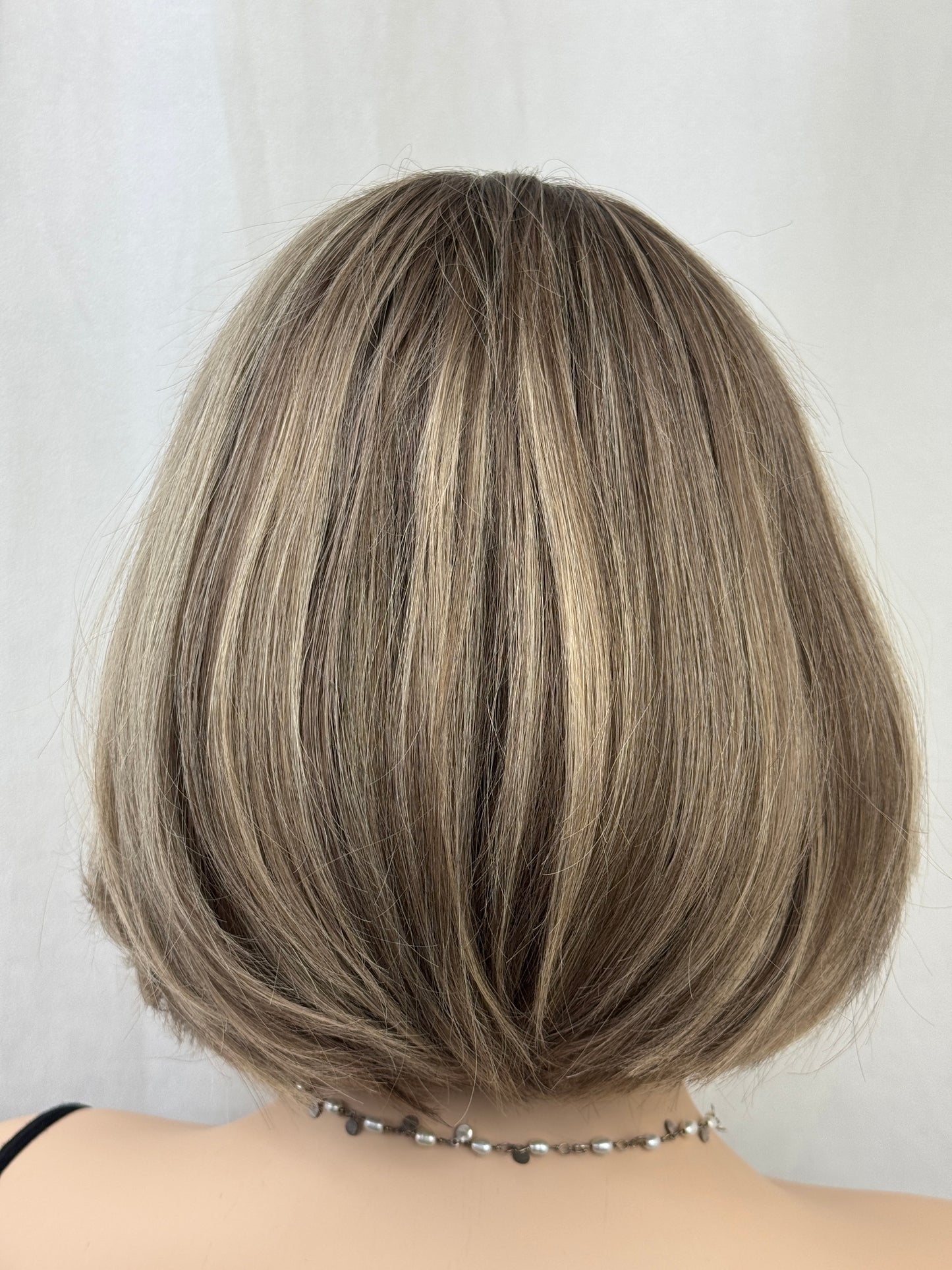 #522 Highest Quality Remy Human Hair lace top medical wig (S/XS)12“