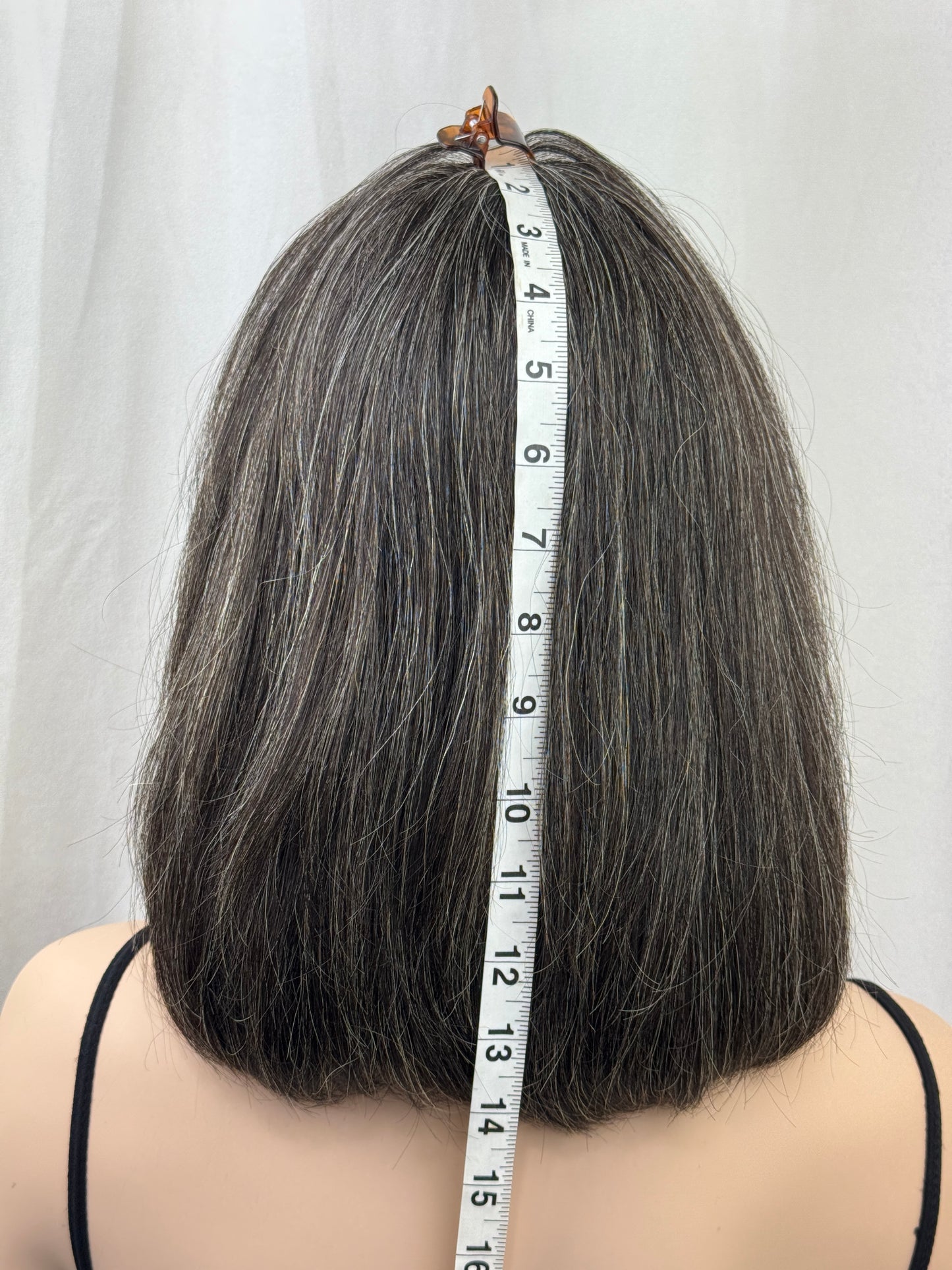 #508 Highest quality Remy Human Hair silk top wig (M)13/14”