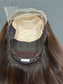 #520 Highest Quality Remy Human Hair Medical Cap with extra thin (french drawn)silk top and lace front (S) 15“
