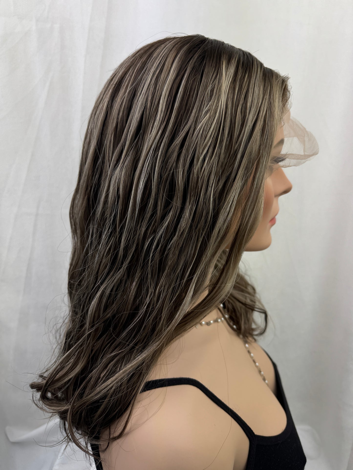 #529 Highest Quality Remy Human Hair Medical Cap Wig (S/M) 20“