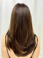 #430 Highest Quality Remy Human Hair Lace  Top (low density) Wig (S) 21”