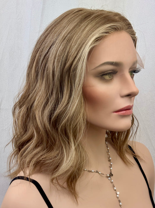 #478 **FINAL SAL:E ** French Drawn Medical Cap with light density and highest quality Remy Human hair (S) 16”