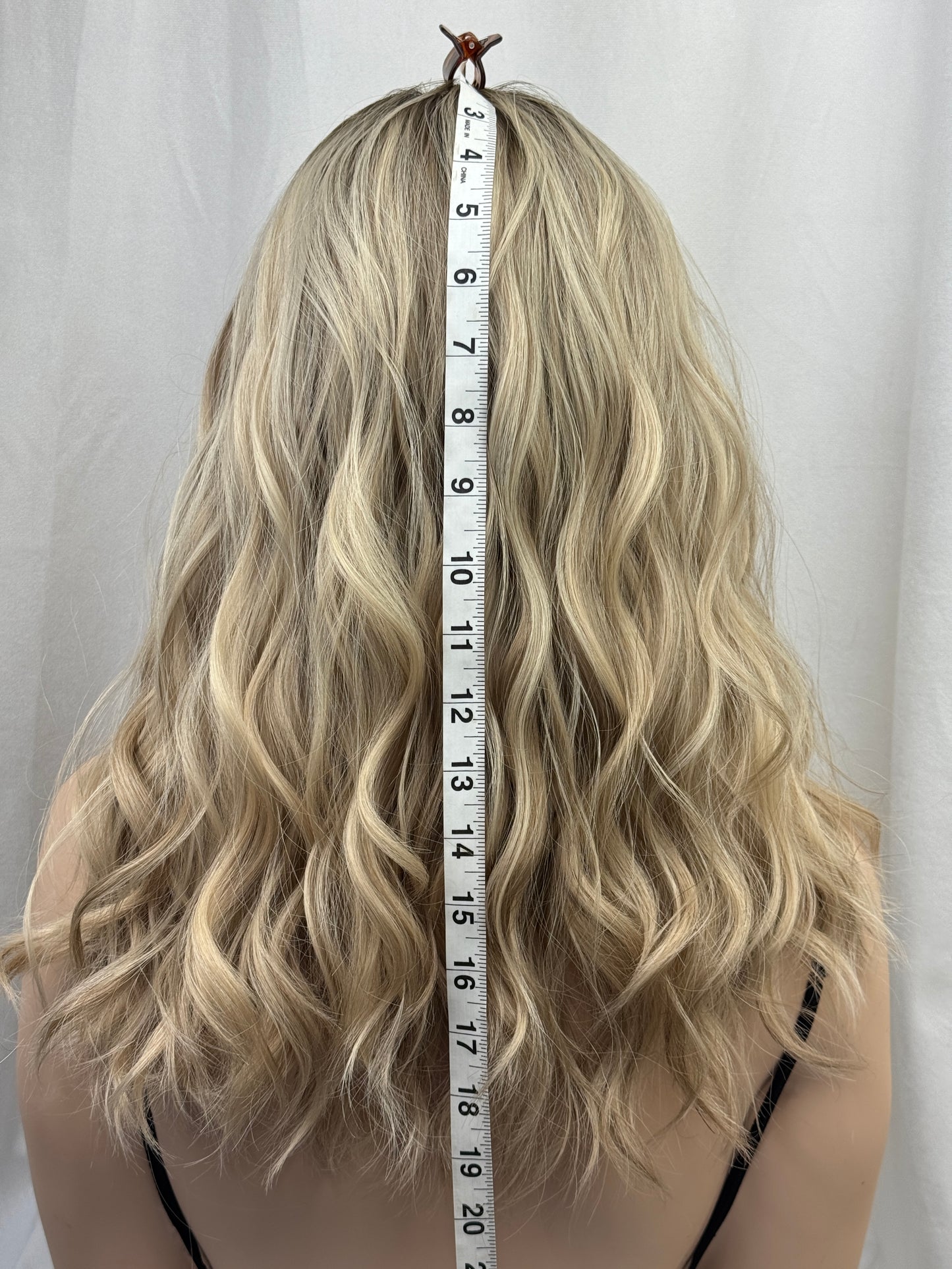 #493 Highest Quality Remy Human Hair Silk Top Lace Front Medical Cap Wig (S) 20”