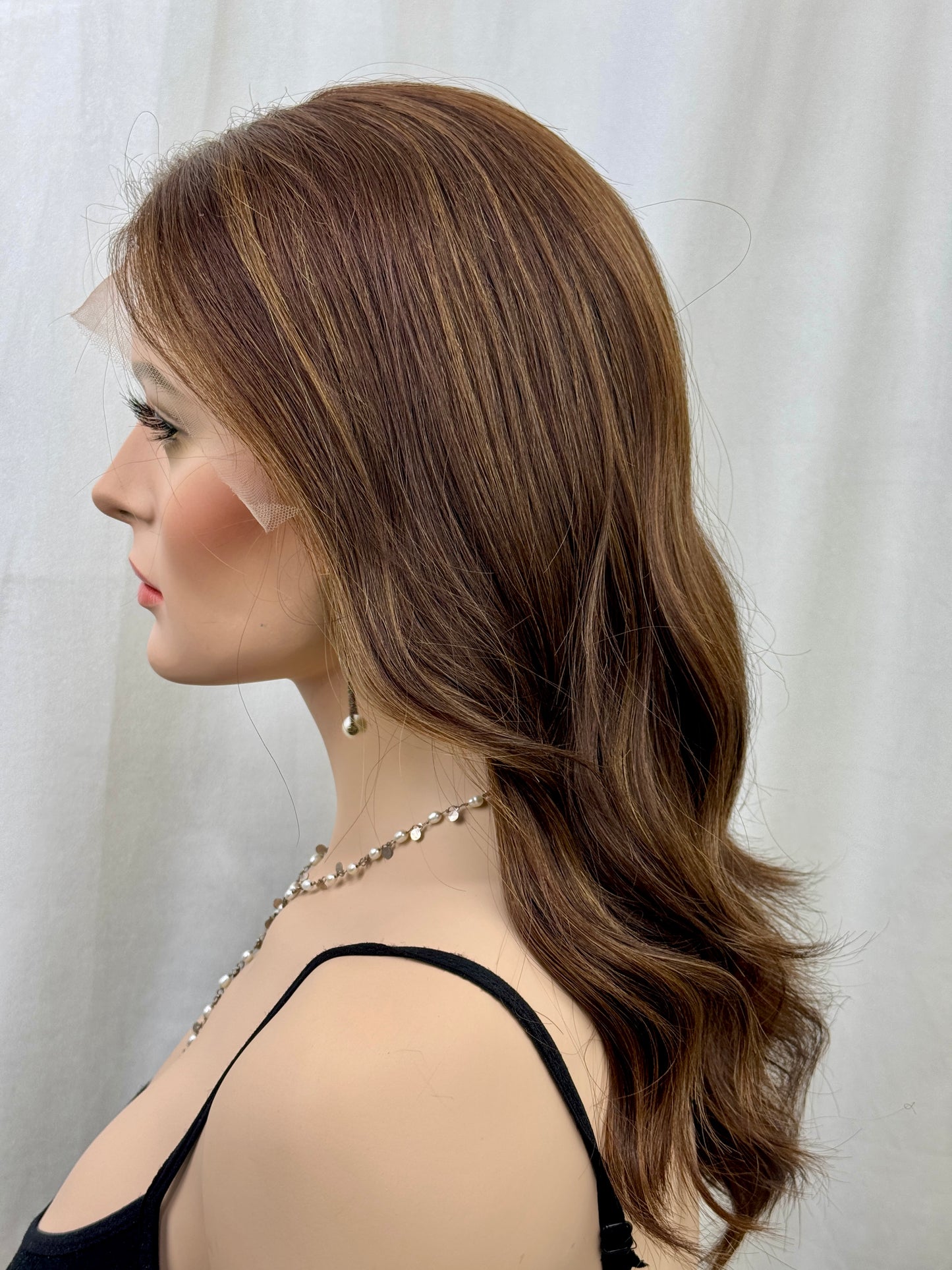 #545 Highest Quality Remy Human Hair Lace Top Wig (M) 20“