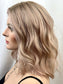 #496 Highest Quality Remy Human Hair French Drawn Silk Top with Lace Front Medical Cap, low Density Silk Top Lace Front Wig (M)15/16”