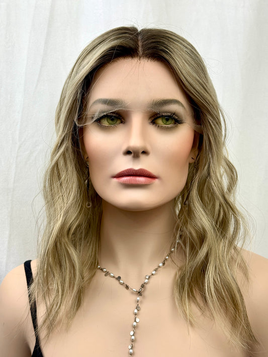 reserved for RM #517 Highest Quality Remy Human Hair Lace Top Wig (M)16/17”