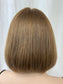 #454 **FINAL SALE**Highest Quality Remy Russian Human Hair Silk Top Kosher Wig (M) 12”