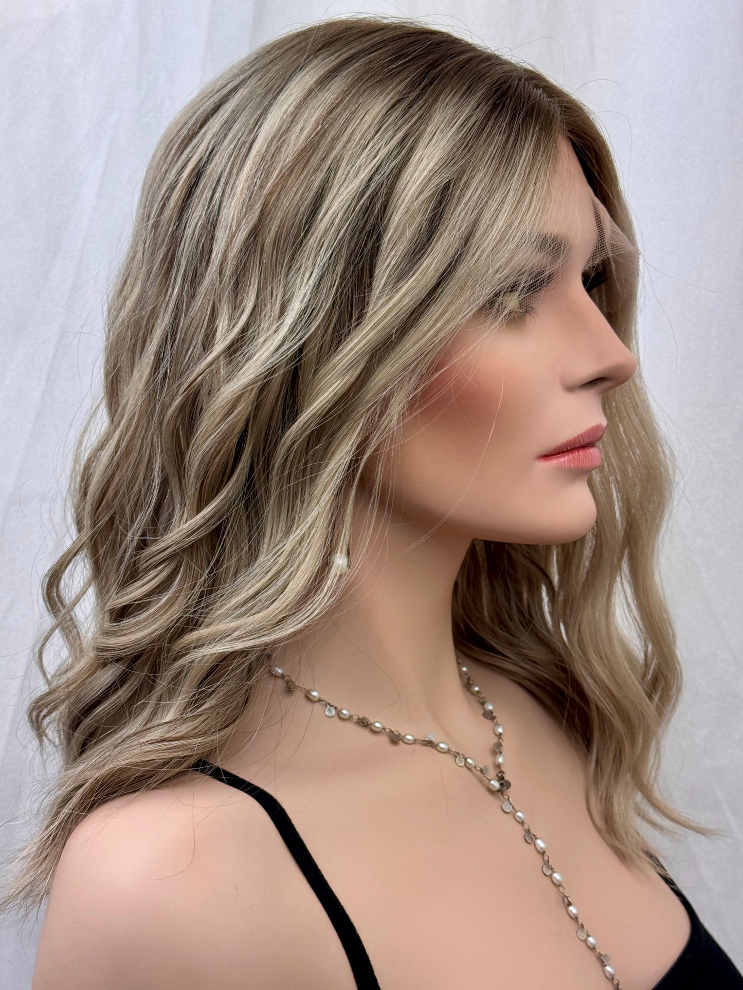 #466 Highest Quality Remy Human Hair Lace Top Wig (S)17/18”