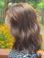 #482 Highest Quality Remy Human Hair French drawn silk top Medical Cap, mostly Hand Tied low Density Silk Top Lace Front Kosher Wig (M)14”