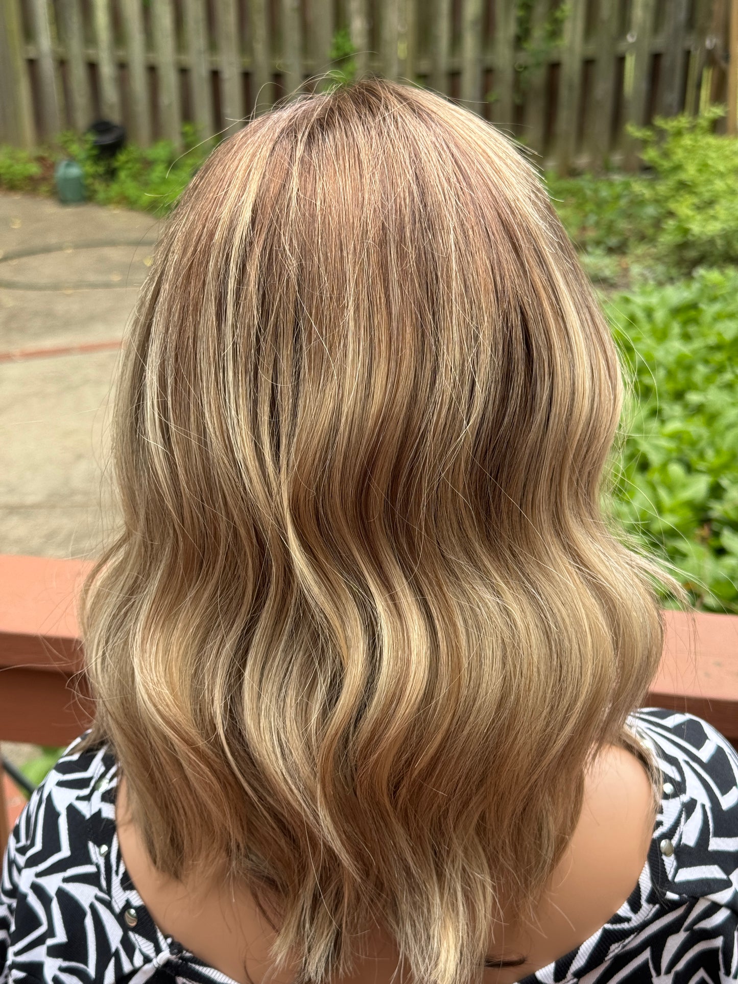 #539 Highest Quality Remy Human Hair Lace Top Wig with medical cap features (M) 16/17“