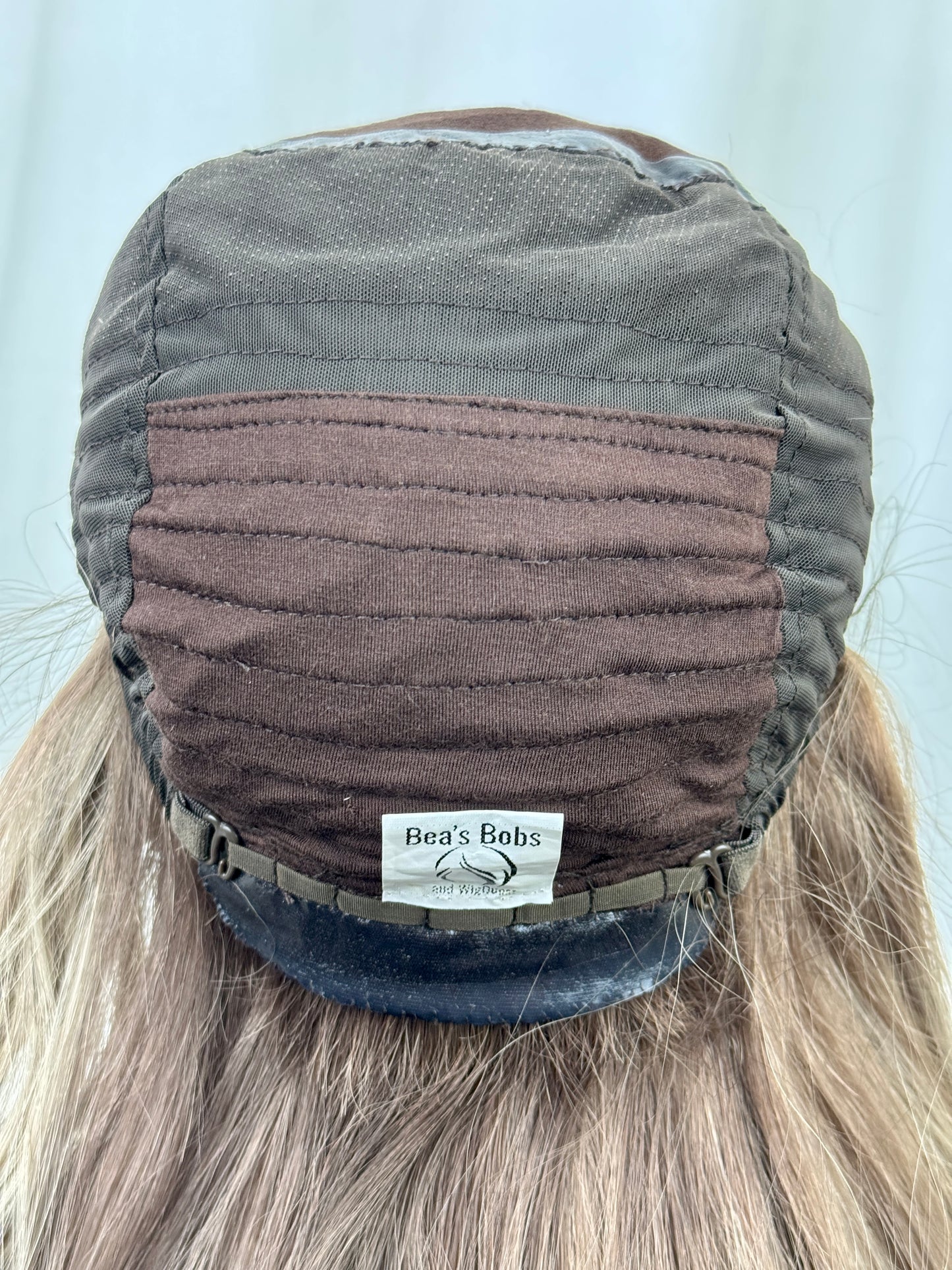 #547 Highest Quality Remy Human Hair traditional medical cap silk top with lace front (M)21/22“