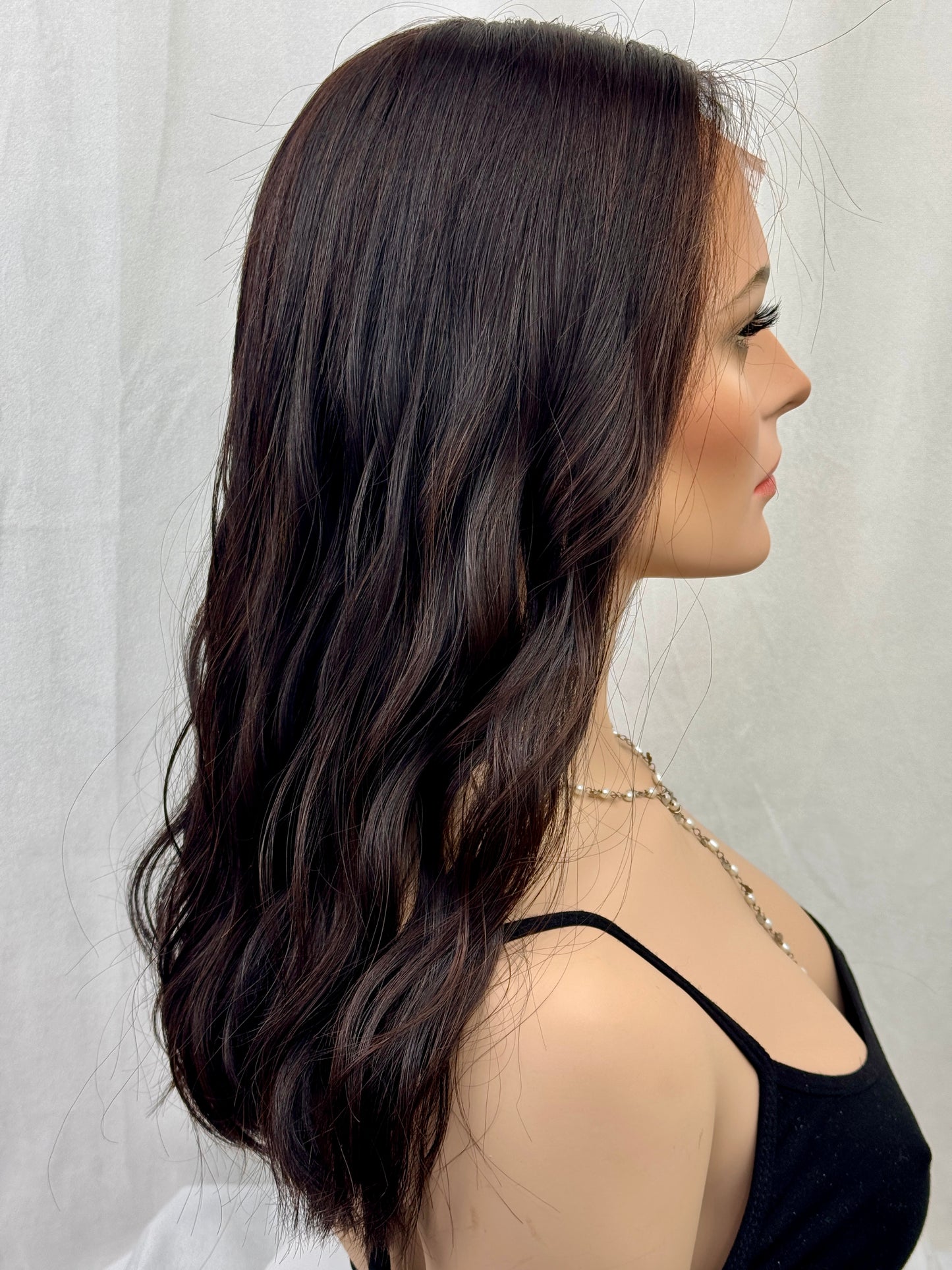 #536 Highest Quality Remy European Texture Human Hair Lace Top wig (S)19“