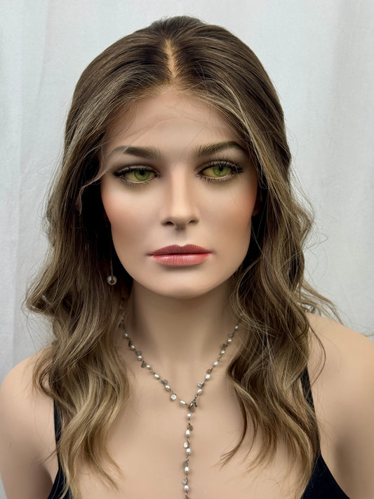 #540 Highest Quality Remy Human Hair Lace Top Wig with Medical cap feature (S)20/21“