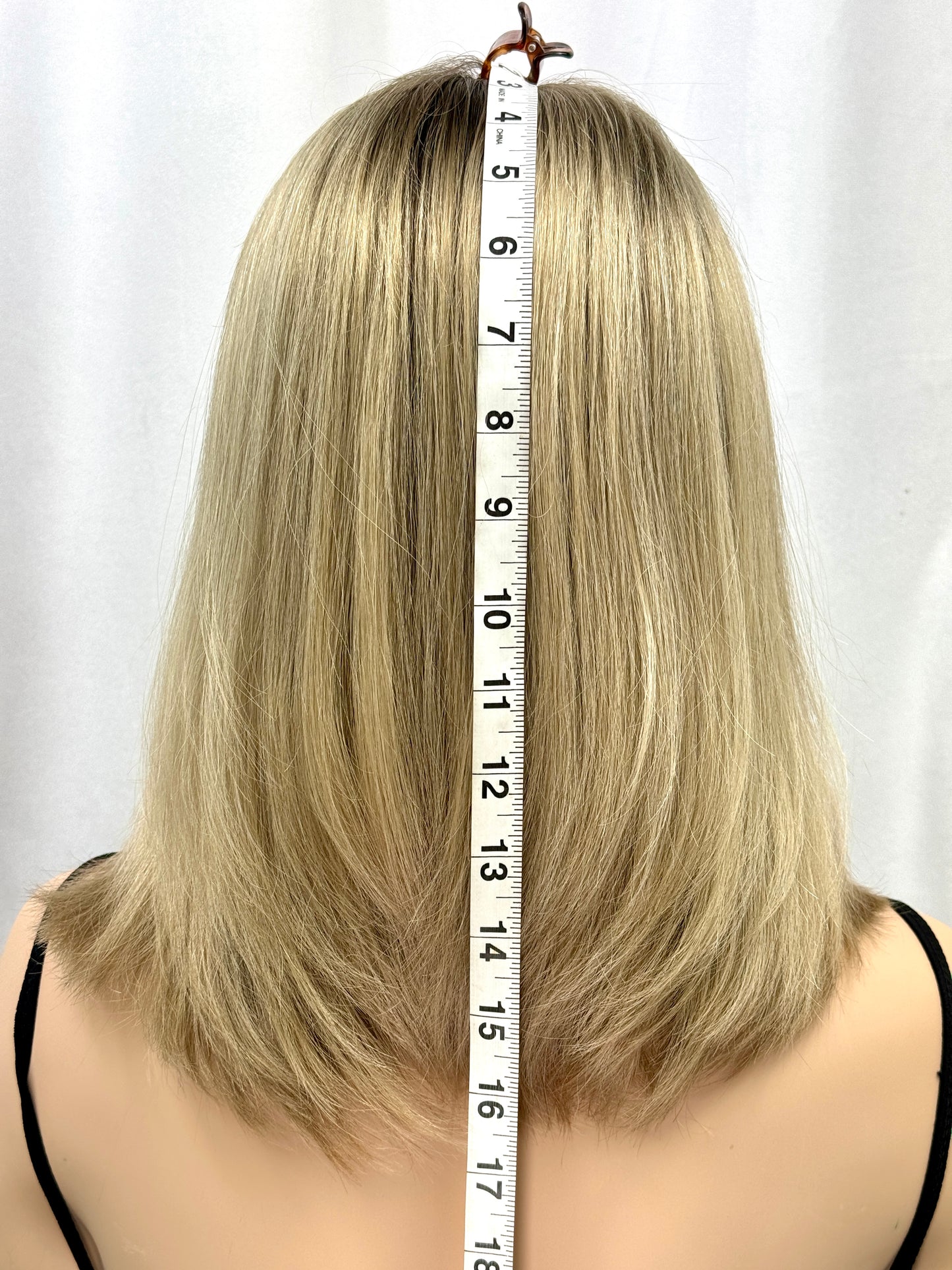 #415 Highest Quality Remy Human Hair Lace Top Wig (S) 16”