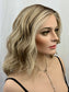 #525 Highest Quality Remy Human Hair medical cap wig with French drawn silk top and lace front and extra light cap and density (M)16”