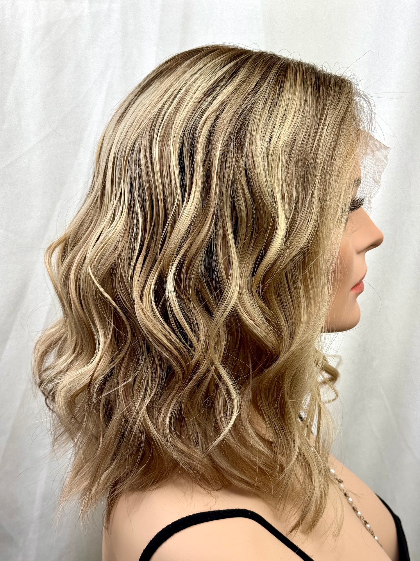 #555 Highest Quality Remy Human Hair Lace Top Wig (S) 15/16“