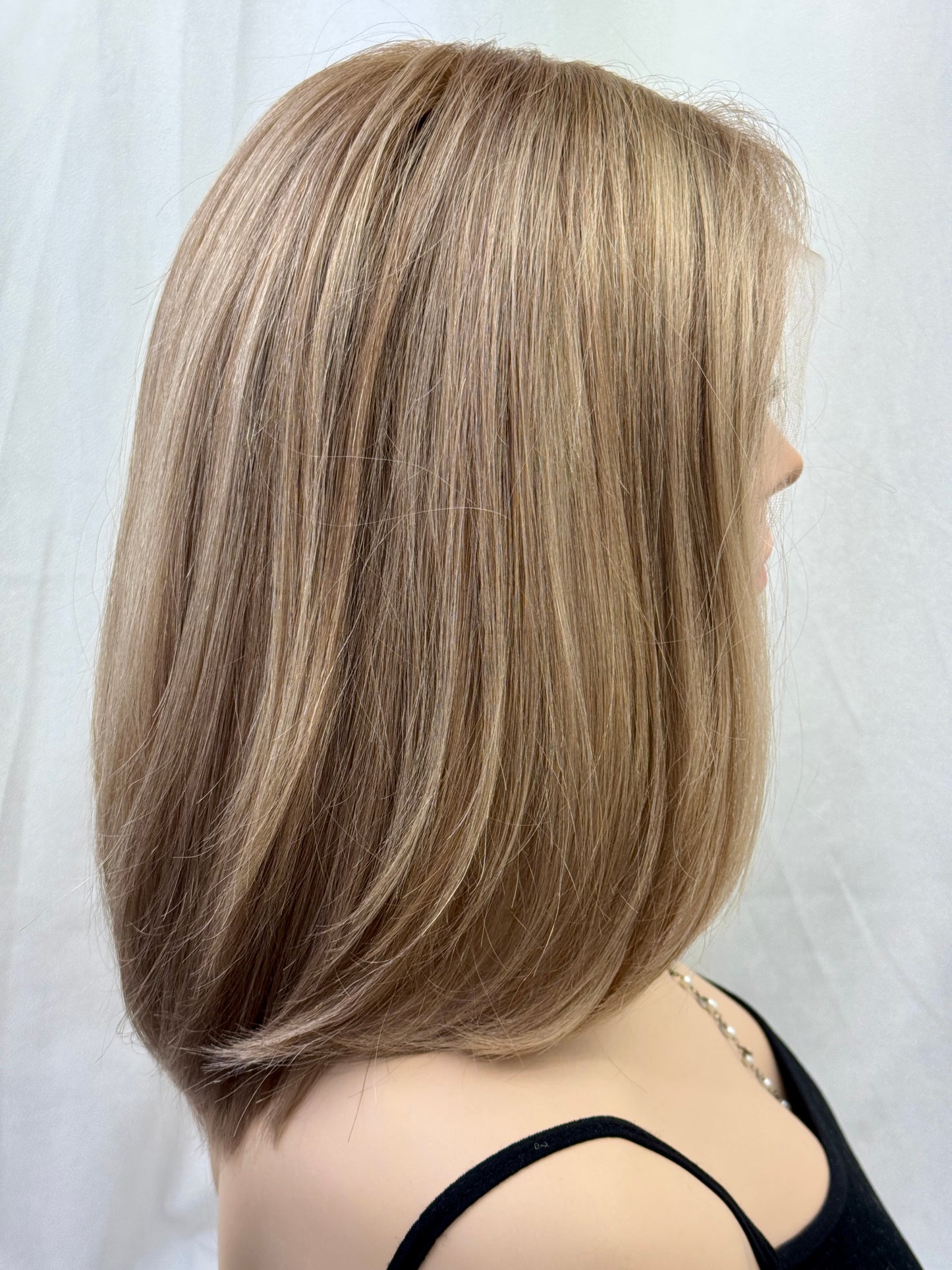 #495 Highest Quality Remy Human Hair Lace Top Kosher Wig (M)15/16”