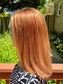 #467 Highest Quality Remy Human Hair Low Density Medical Cap French Drawn, extra thin Silk Top with Lace Front (S) 17”