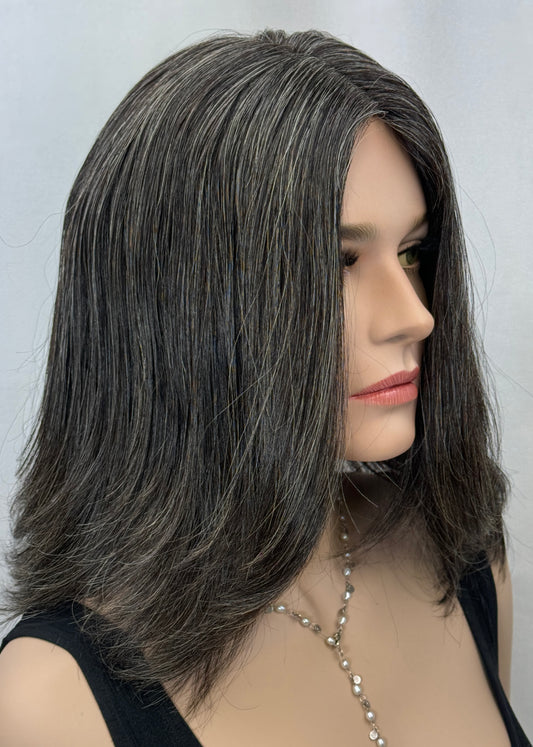 #338 **Final Sale** Highest Quality Remy Human Hair Silk Top Kosher Wig (M)15/16”