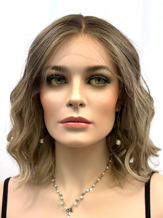 #418 Highest Quality Remy Human Hair Lace Top Wig (S/XS)15"