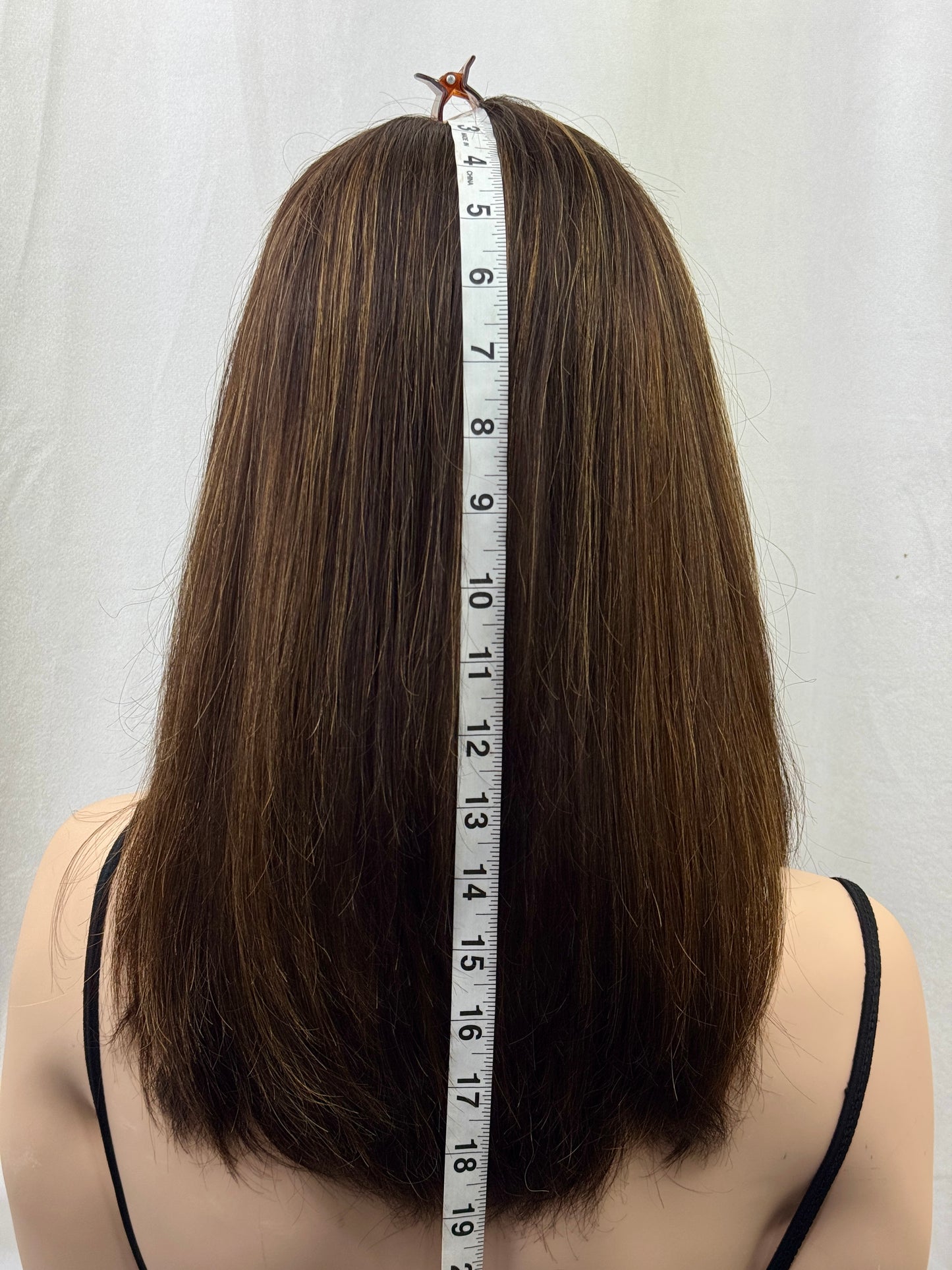 #501 Highest Quality Remy Human Hair Lace Top Kosher Wig (M)18”