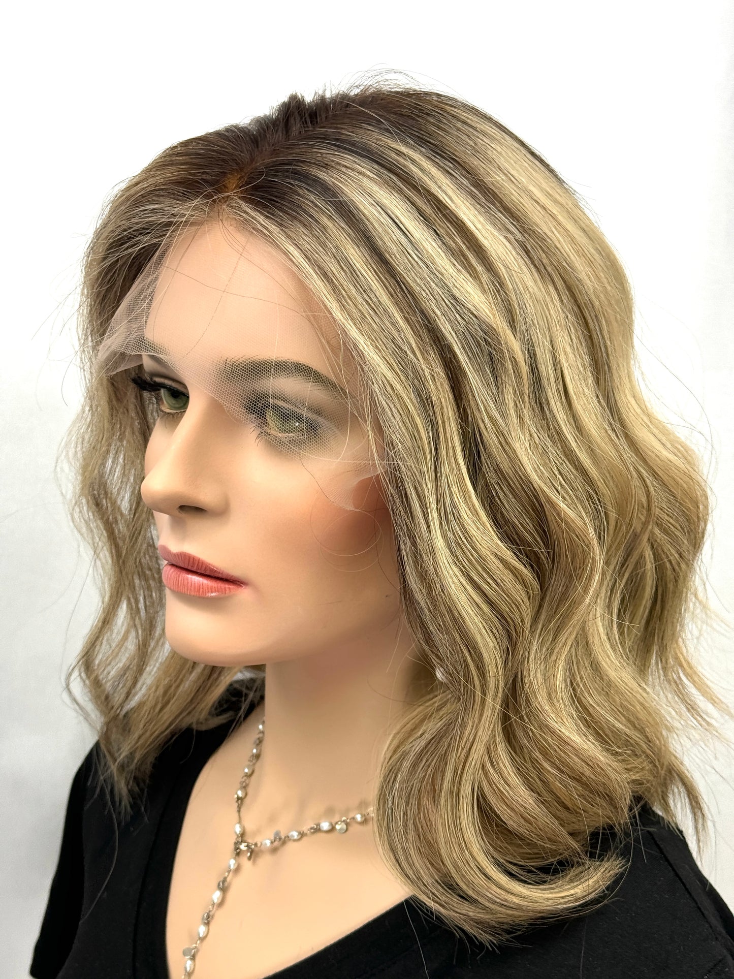 #381 Highest Quality Remy Human Hair Lace Top Wig (M) 15/16”