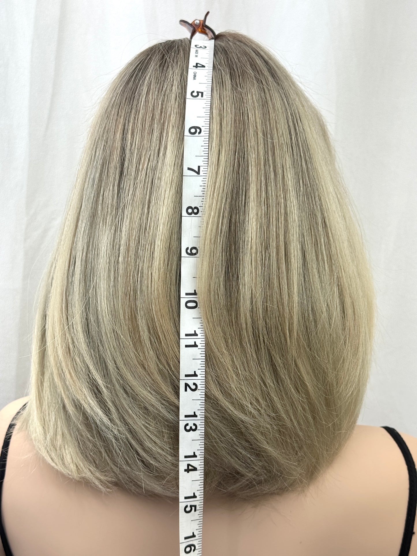 #485 Highest Quality Remy Human Hair Lace Top Wig (S) 15”