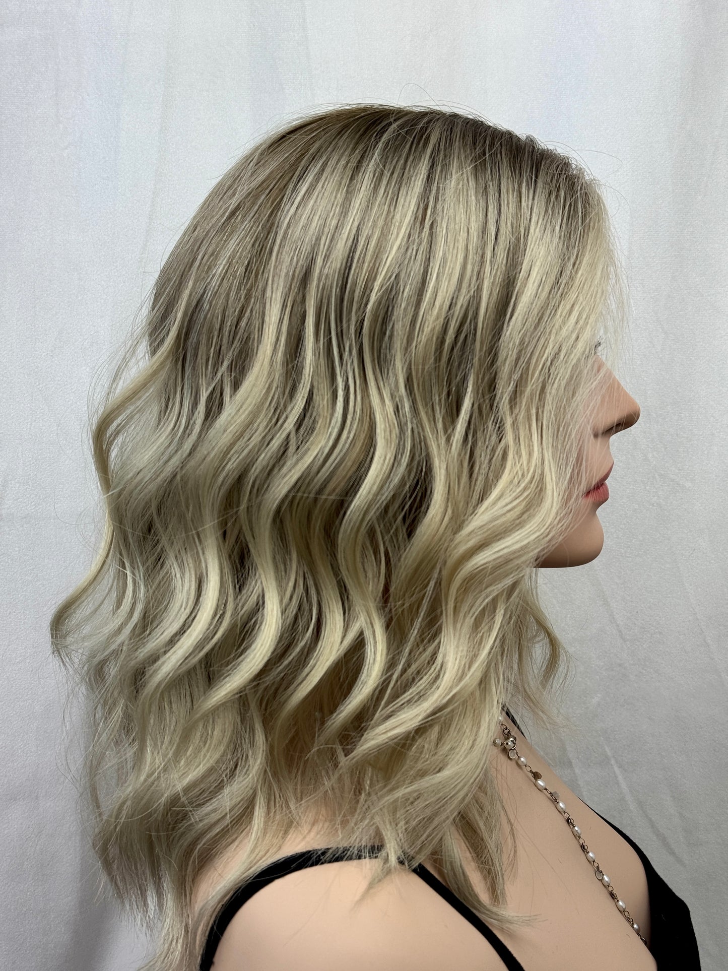 #477 Extra light low density medical Cap, Highest Quality Remy Human Hair Wig (S) 16/17”