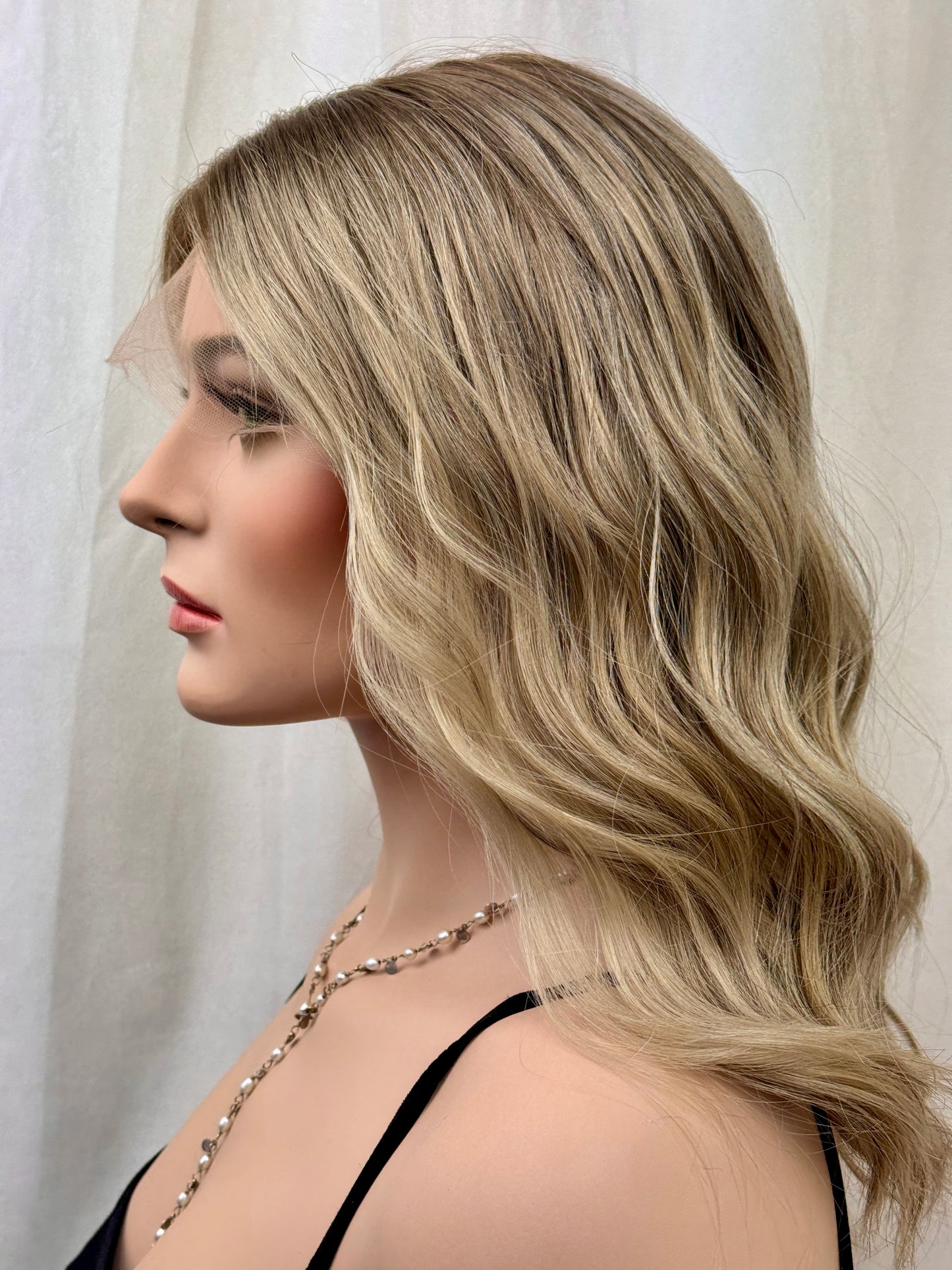 #466 Highest Quality Remy Human Hair Lace Top Wig (S)17/18”