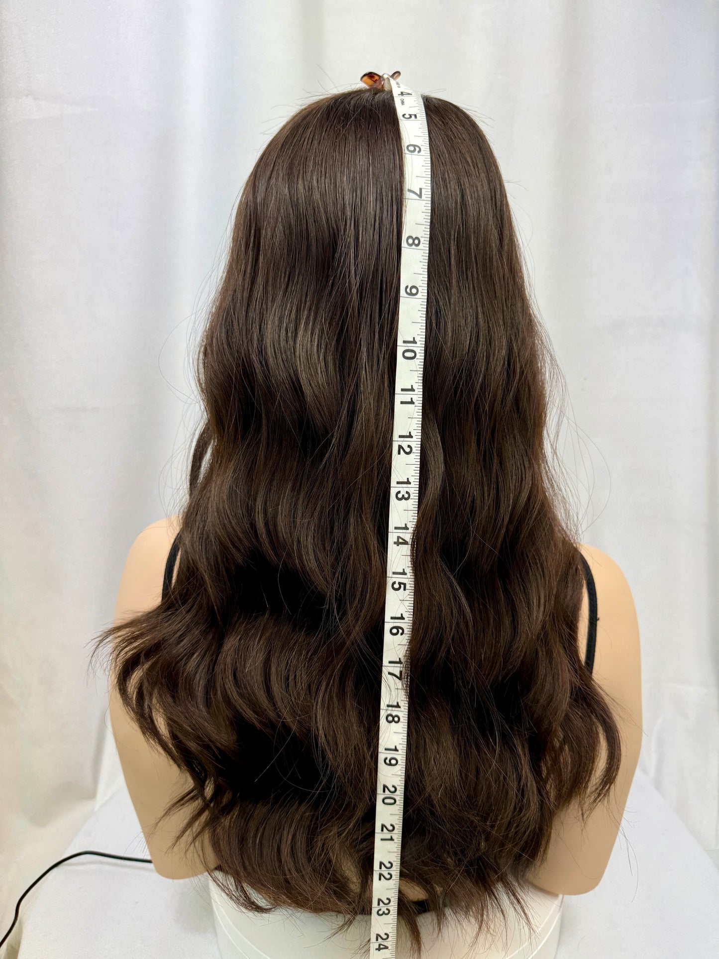 #411 Highest Quality  Remy Human Hair Lace Top Wig (XS)24”