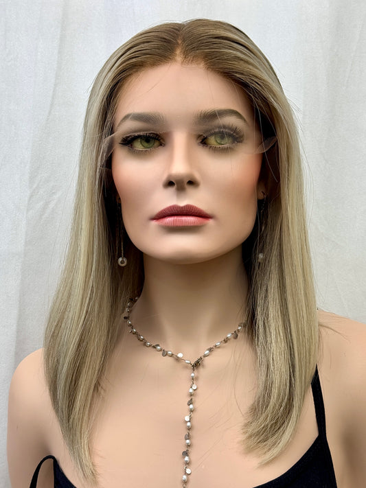 #475 **FINAL SALE ** Highest Quality Remy Human Hair Lace Top Wig (M/L)17”