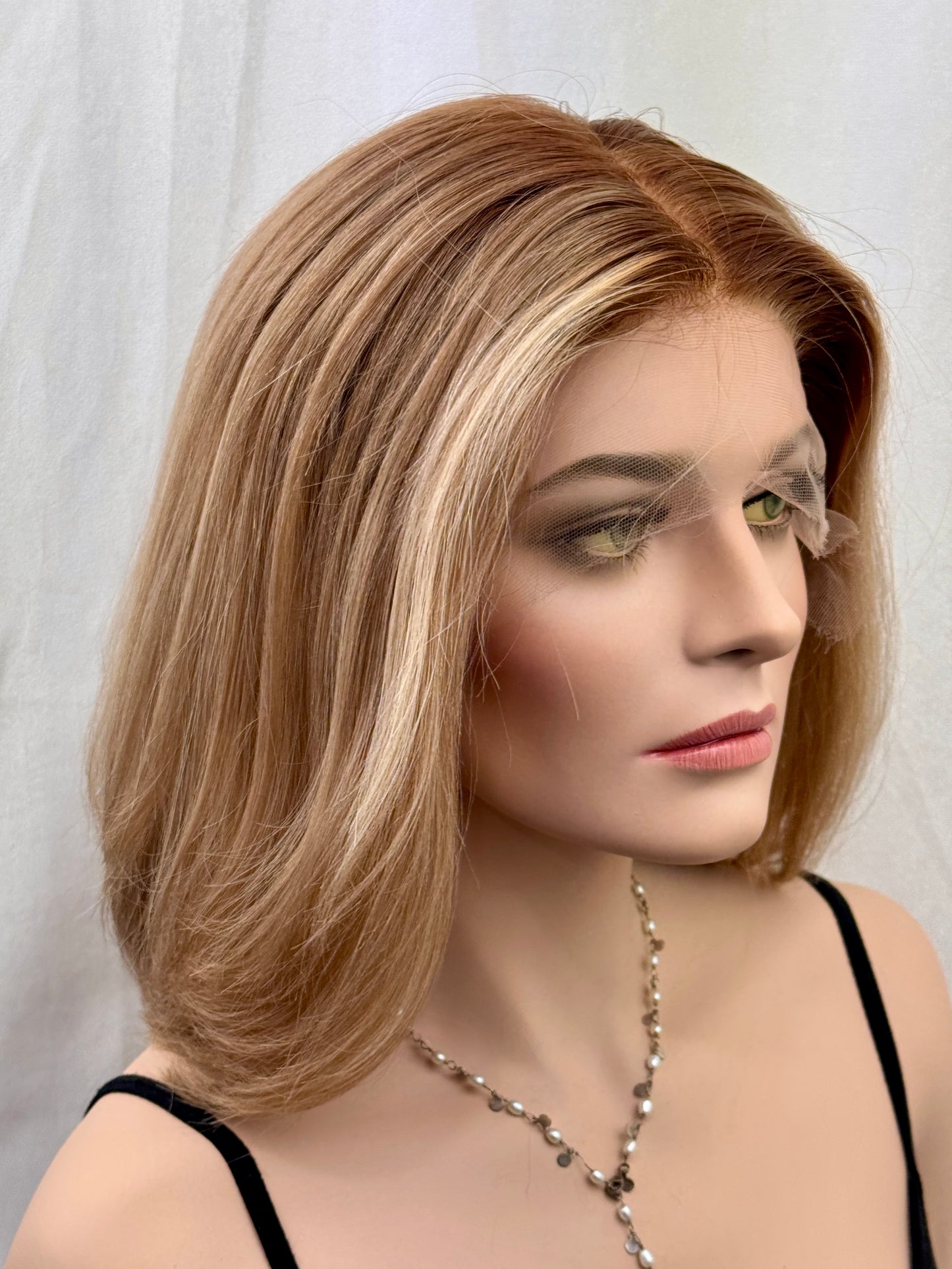#499 Highest Quality Remy Human Hair Lace Top Wig (M)15/16”