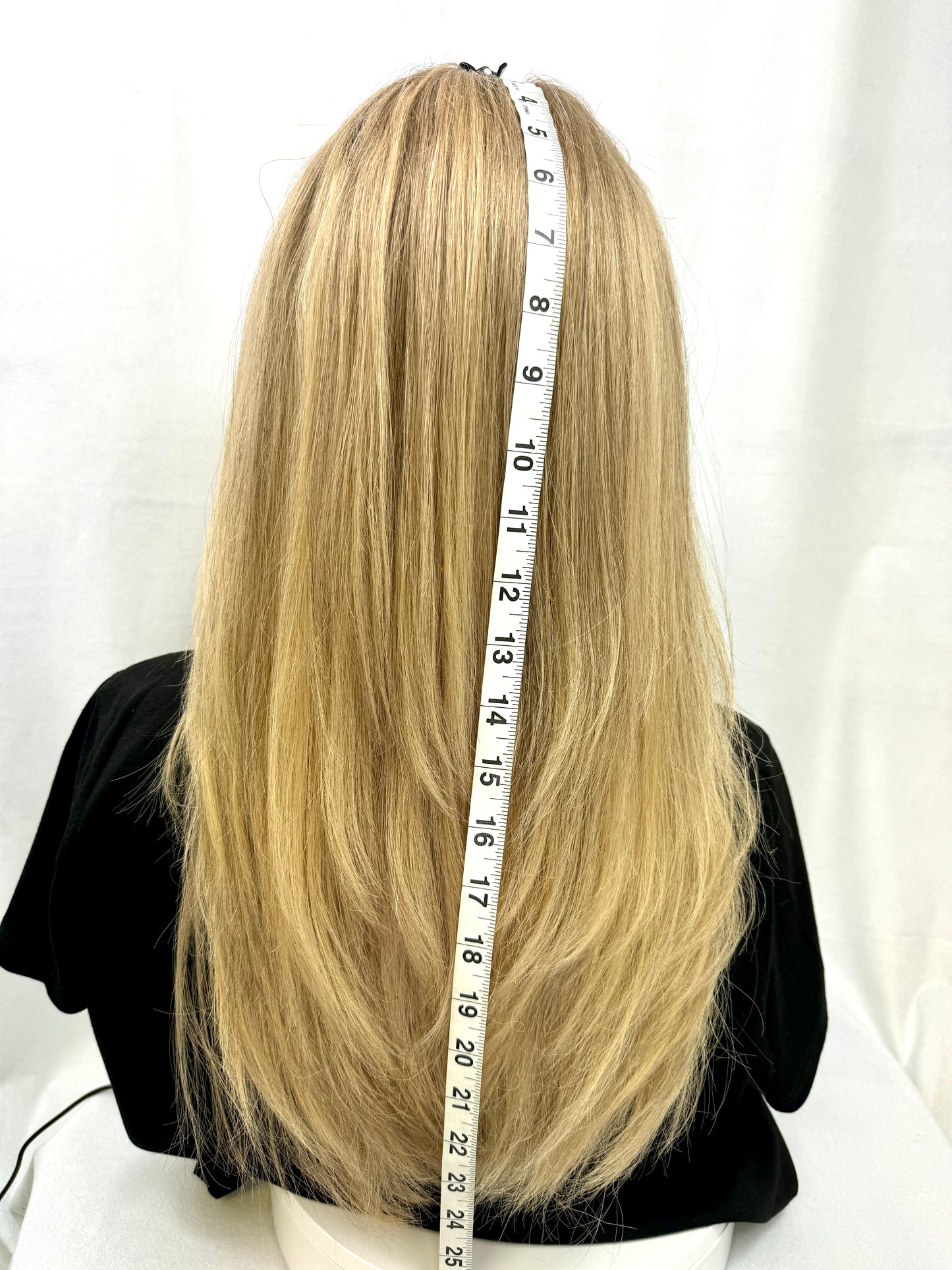 #392 highest Quality Remy Human Hair Lace Top Ponytail Wig (S) 24”